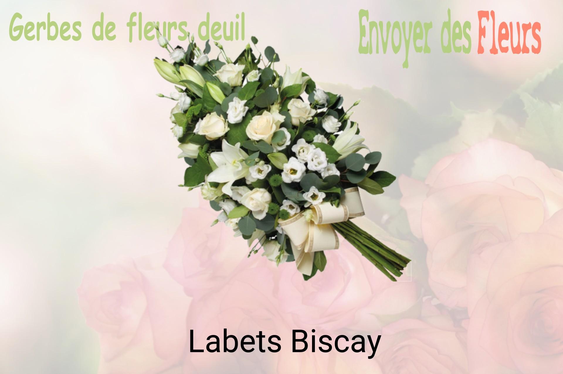 Gerbe de fleurs de deuil livrée à Labets-Biscay